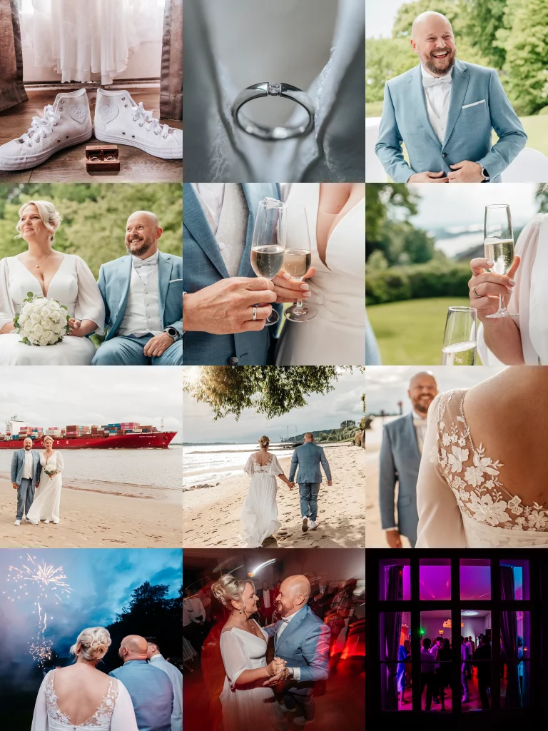 Hochzeitsfotos in Hamburg an der ELbe